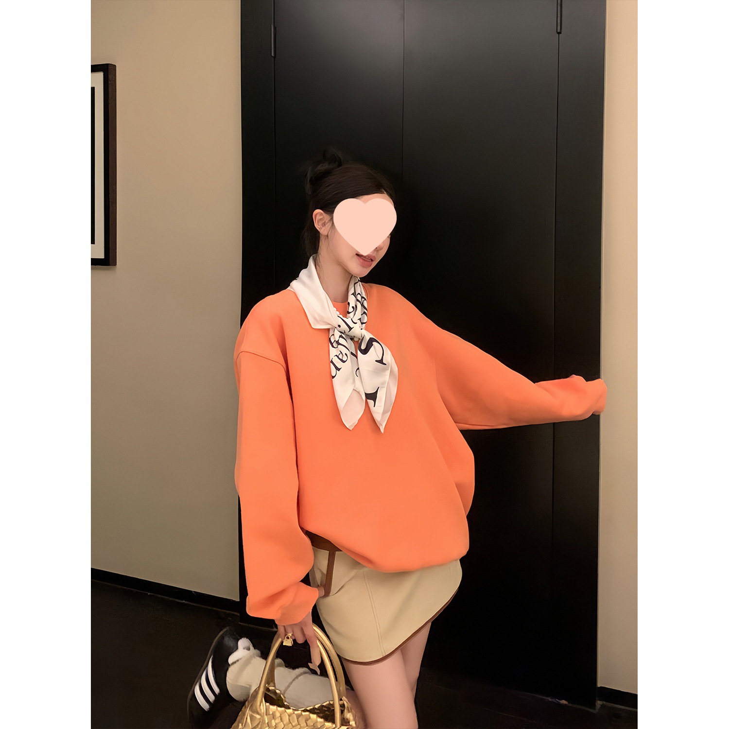 欧陽ベルト付きショートスカート レディース 冬新作 ハイウエスト スリムショートスカート レトロAラインスカート