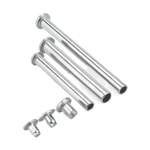 304 stainless steel flat round head tight nail M4M5 flat head nail to lock hollow mother-in-law screw rivet