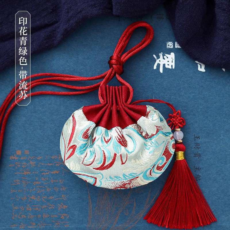 Printed green (with tassels) K-12 ☆