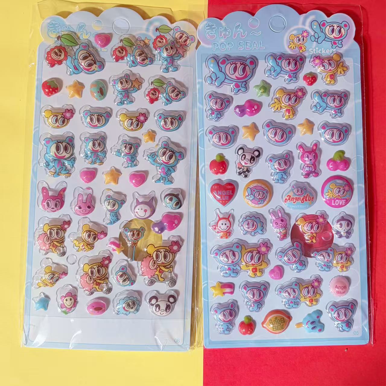 Pegatinas de mascotas lindas de Sanrio, calcomanías de agua de Kuromi de alta calidad que se sacuden y se pegan, pegatinas decorativas pequeñas con patrones para manualidades infantiles.