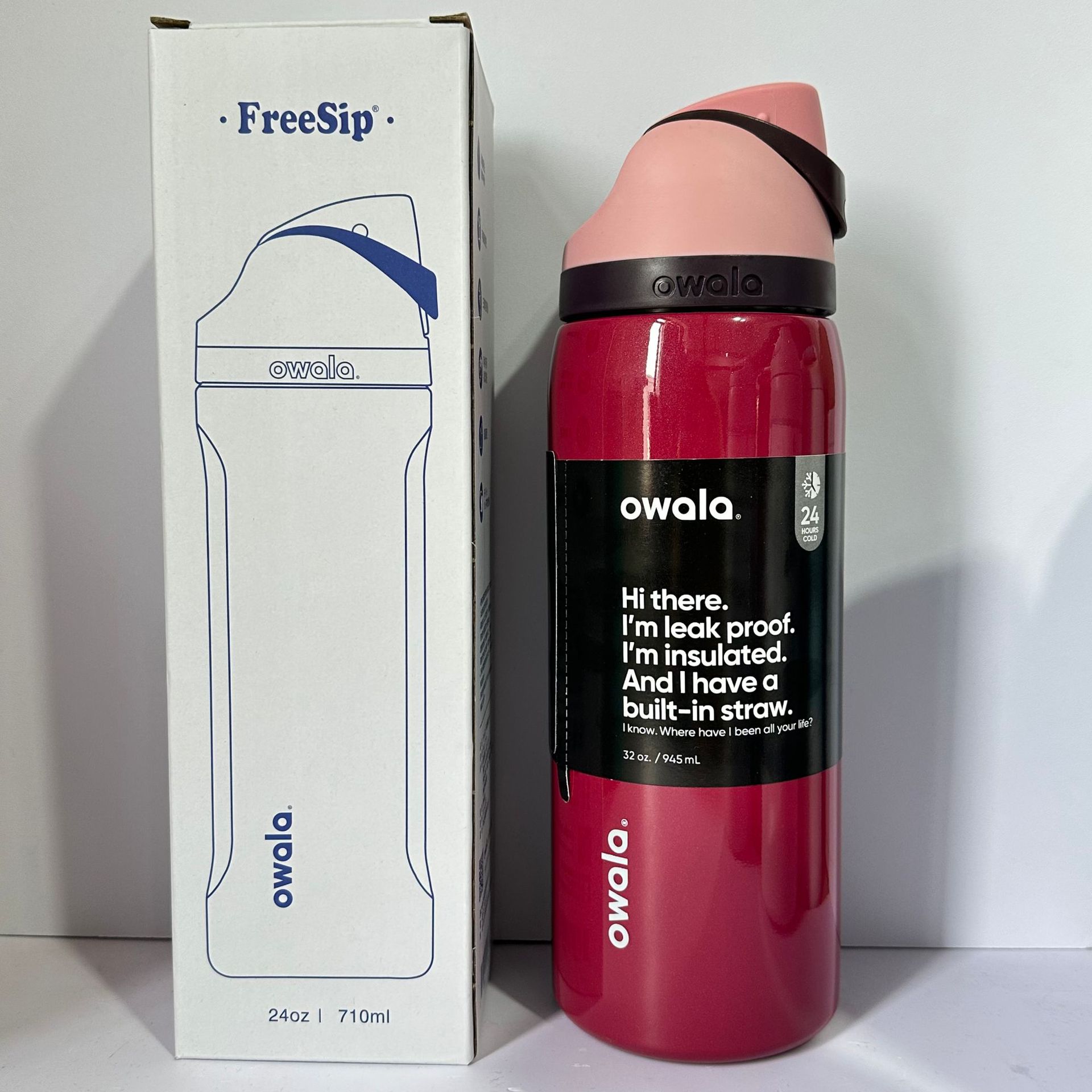 Owala en stock de gran capacidad portátil hervidor de agua al aire libre para hombres tazas de agua caliente de moda para mujeres tazas de fruta deportivas al por mayor