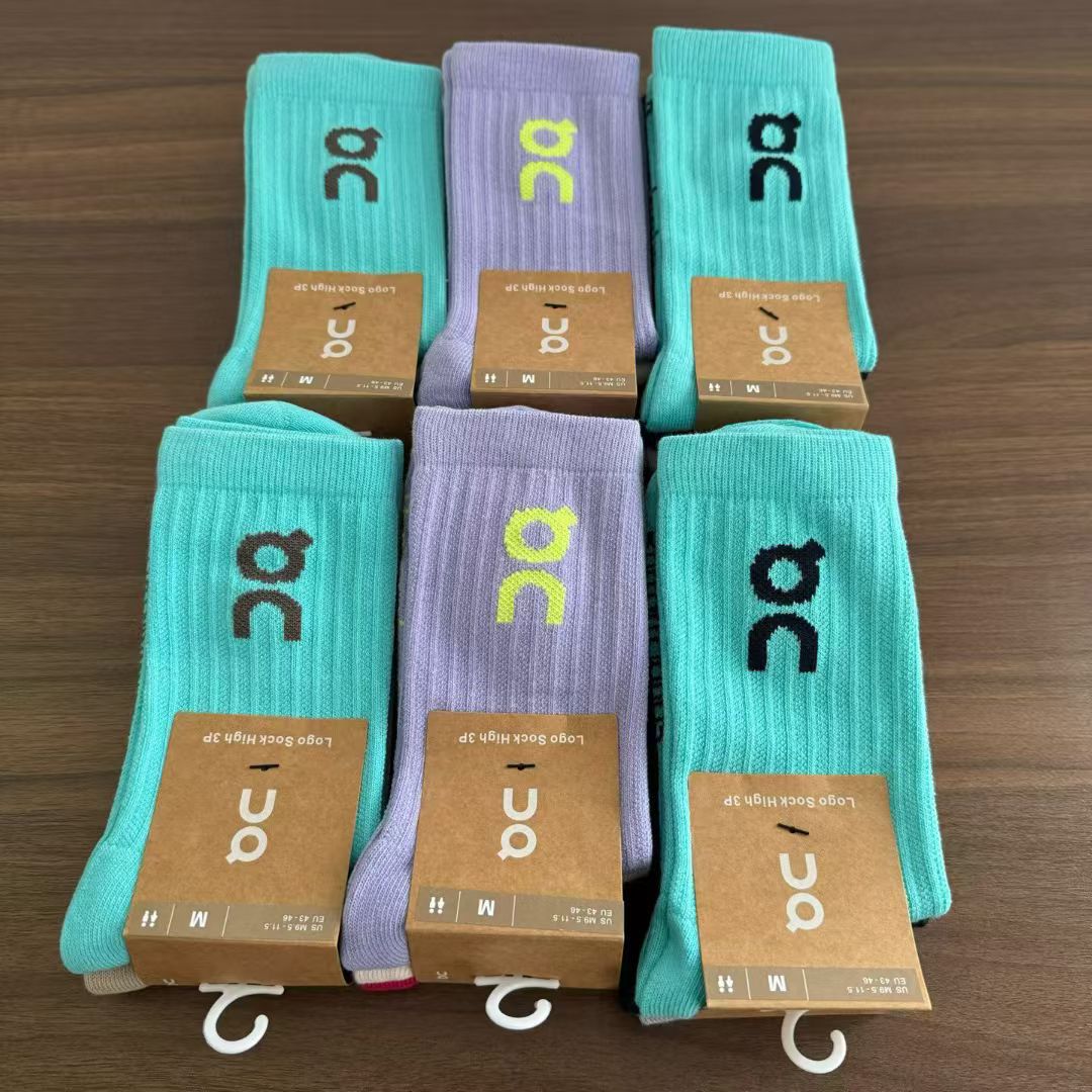 0N Socks 3 Pairs of Angpa Couple's Four-Season Socks for Men and Women, Trendy Socks, Fashionable Mid-Length Sports Socks