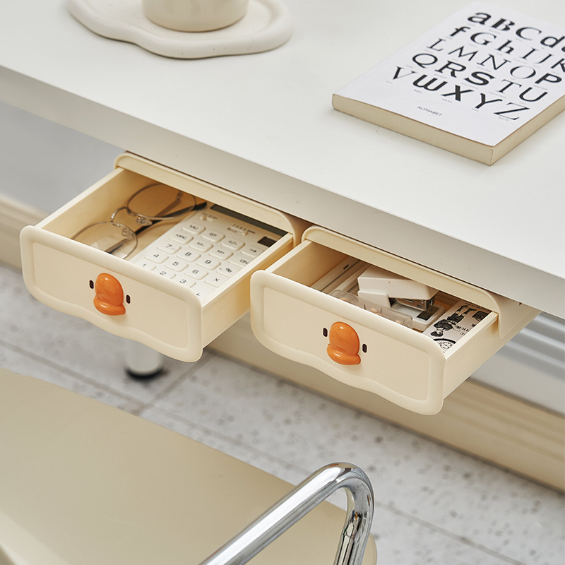 Hidden drawer -style office of the table sorting the box