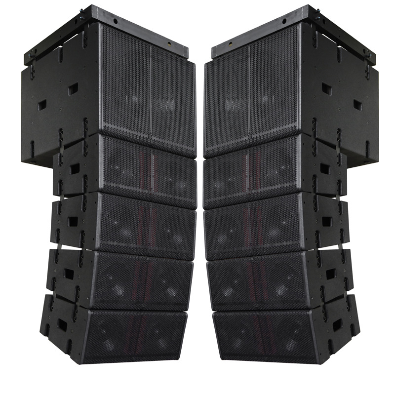 LA-208 doble 8 pulgadas más un solo 18 pulgadas de alta potencia profesional line array altavoz activo traje etapa audio boda