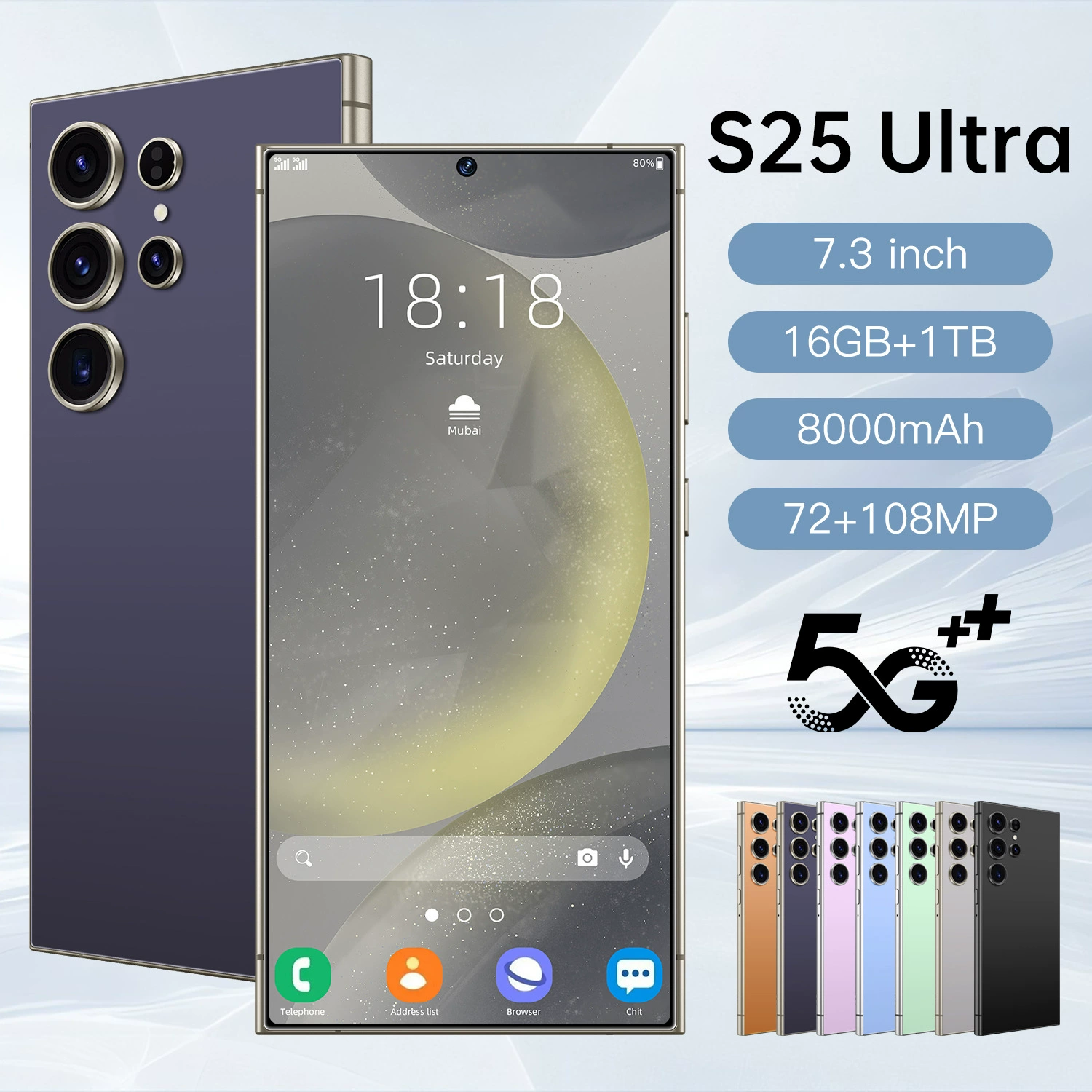 Смартфон S24 Ultra, Android 4G, модели для разных регионов в нескольких цветах