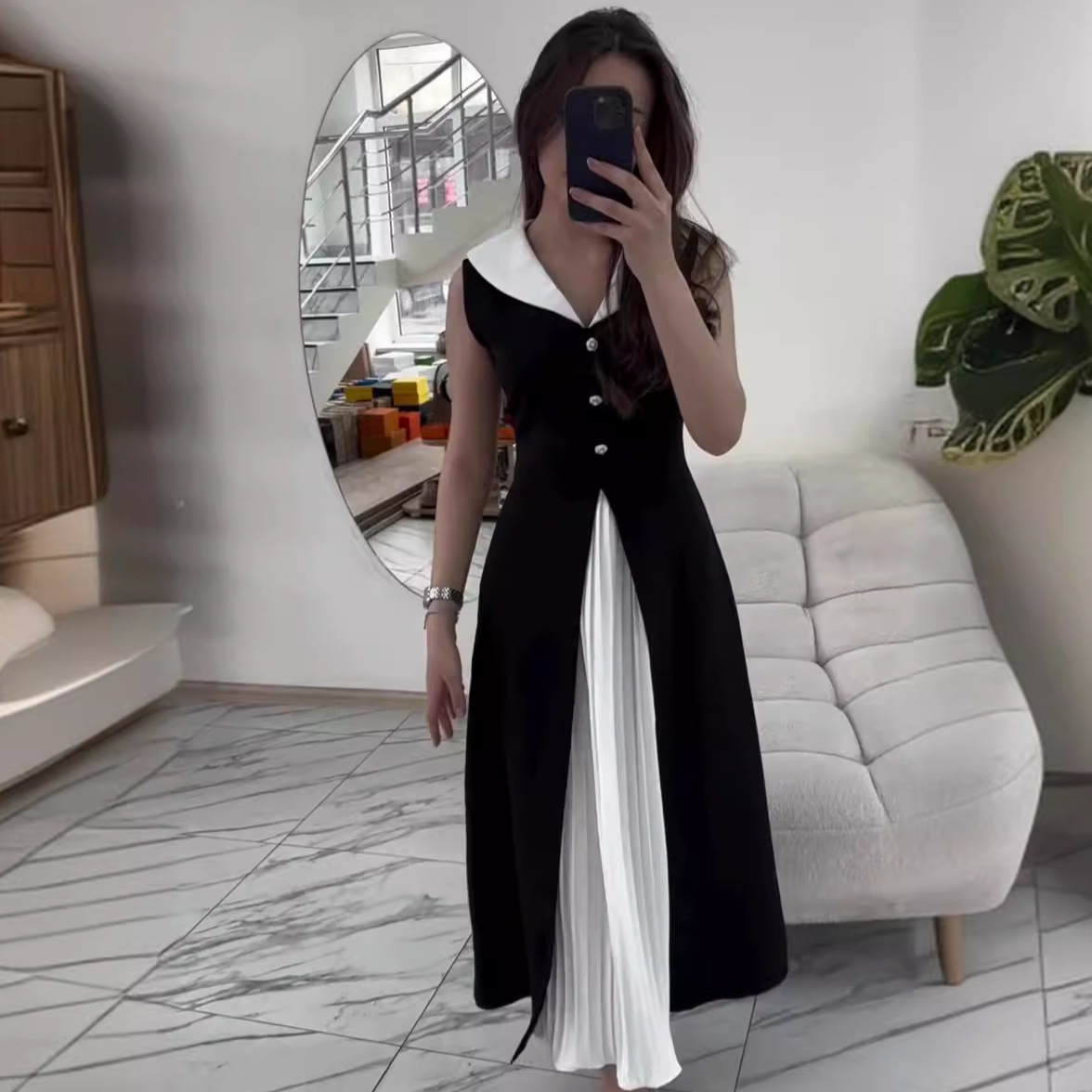 summer fashionable long elegant dress sleevless