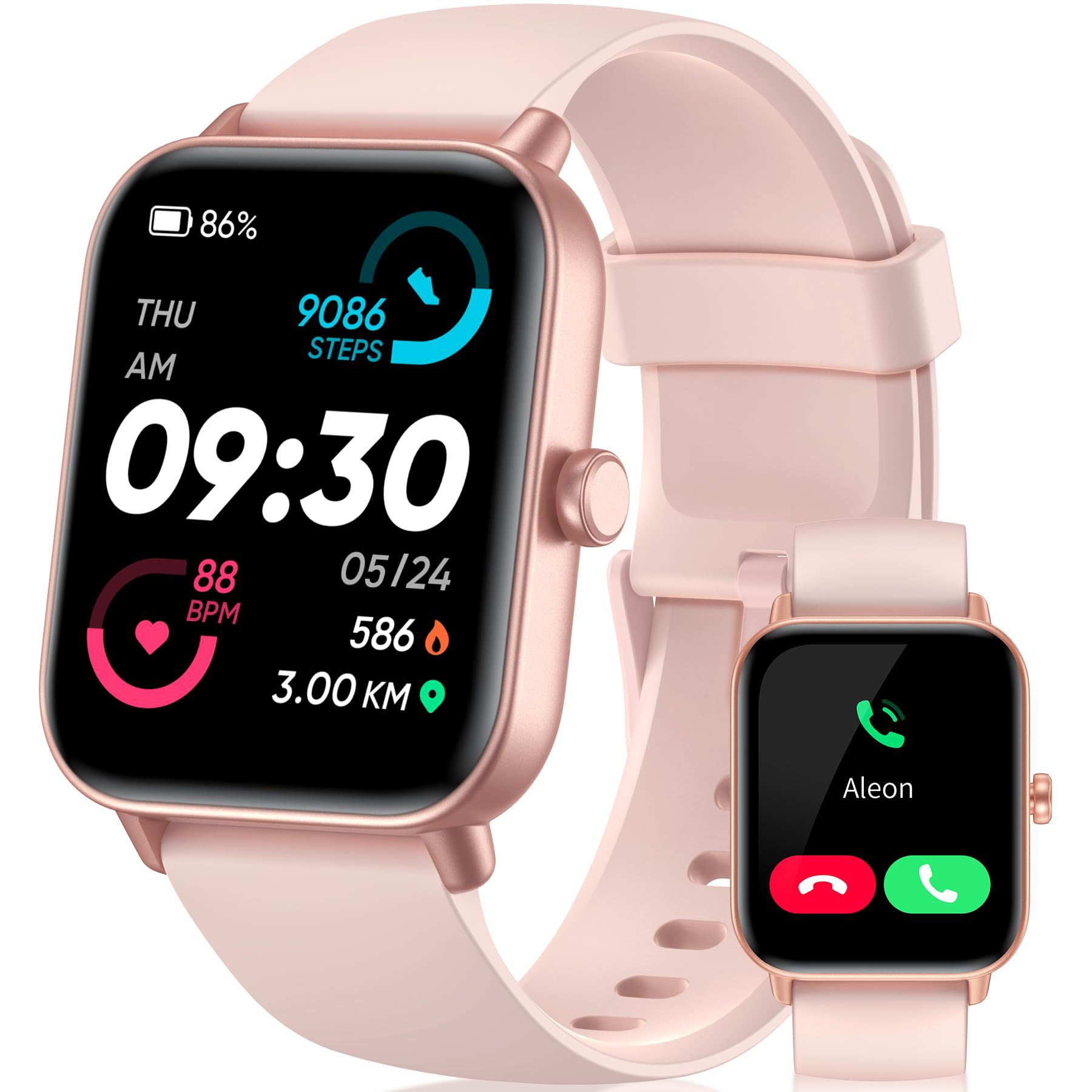 Smart Watch IDW19 Cross-Border Amazon Alexa Bluetooth Call Sports Health Heart Rate Blood Oxygen Monitoring Waterproof