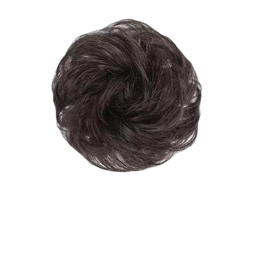 Children's simulation fake hair buns hair clip baby hair tie without hurting hair for girls, rubber band princess hair wrap