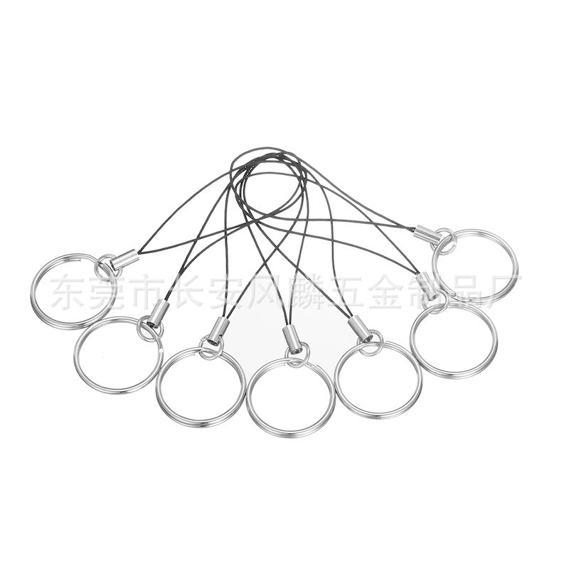 Завод в наличии горячая Распродажа брелок для ключей Защита окружающей среды 25 мм железная апертура брелок с плоским кольцом апертура Аксессуары для мобильных телефонов