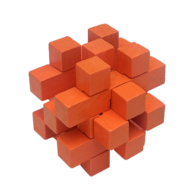 Luban Lock Kongming Lock conjunto completo juguetes educativos para Niños Estudiantes de la escuela primaria tamaño pequeño mini haya Kongming Lock fábrica fija