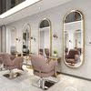 Barber Shop Stage beauty salon Private Network Hairdressing Makeup mirror Wall hanging Simplicity LED Haircut Mirror
