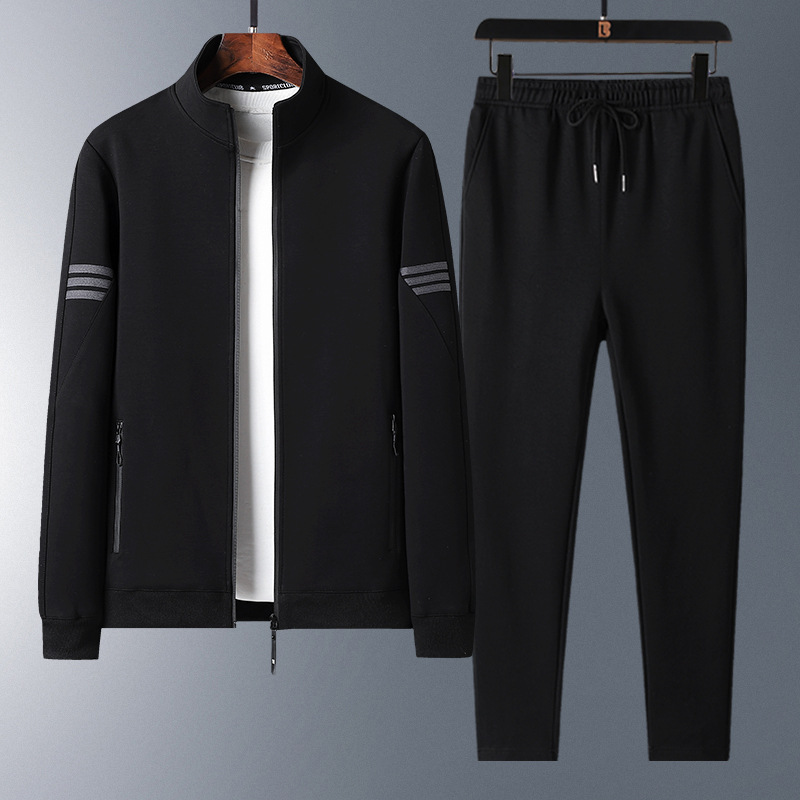 Trajes deportivos de mediana edad, chaqueta de primavera y otoño, chaqueta casual suelta, ropa de hombre, ropa de otoño de mediana edad