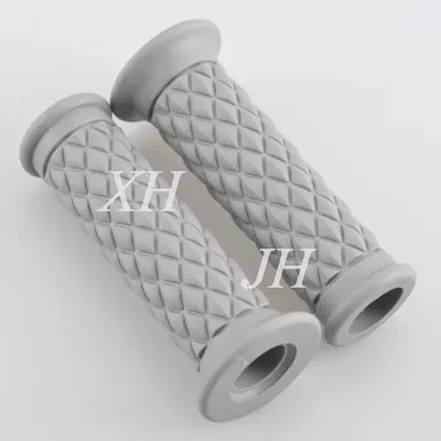 Wholesale motorcycle grip TPU retro handle cover diamond handle glue for Harley Iron Horse (Dəbilqə (Kaska) aksesuarları) - opening-gray