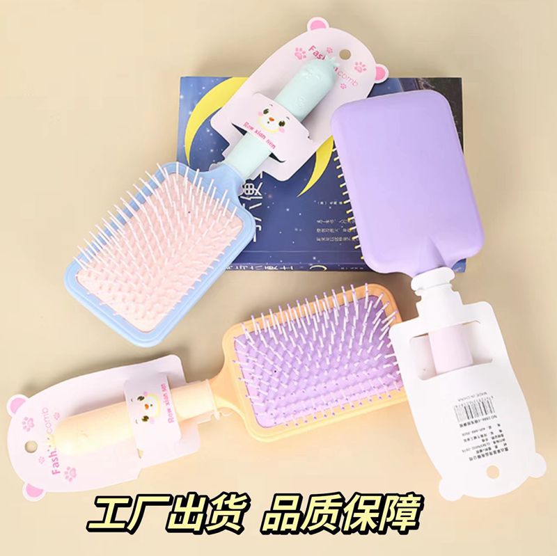 Nuevos productos de color caramelo cojín de aire peinado para niñas peinado de masaje portátil peinado de masaje airbag peinado de masaje
