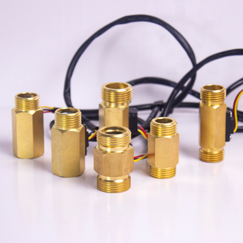 4分6分涡轮水流量传感器热水循环传感器水流霍尔元件感应传感器