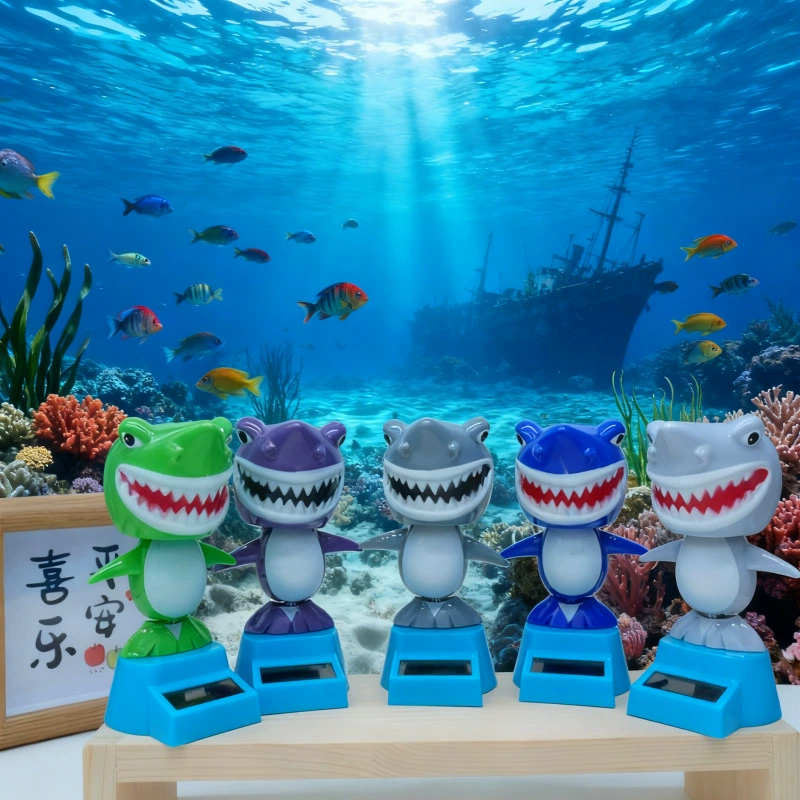 Акула солнечные украшения качает голову Кукла мультфильм кукла подарок детский трансграничный интерьер Креативный интерьер автомобильные принадлежности