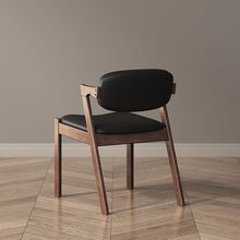 椅子餐椅家用实木北欧轻奢现代靠背椅简约软包咖啡休闲靠背火锅店
