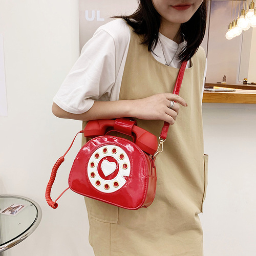  New Amazon AliExpress European and American Fashion Creative Cute Funny Personalized Simulation Phone Crossbody Bag