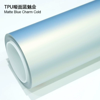 Factory Direct Sales Tpu Matte Auto Color Change Film - tpu-matte-blue-gold-1524m15m