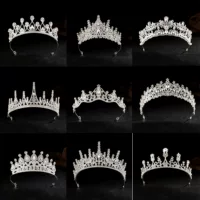 Модная Корона принцессы, вечерние, банкетные, корона на день рождения, основное свадебное платье невесты, Корона, аксессуары для волос, платье королевы, Корона
