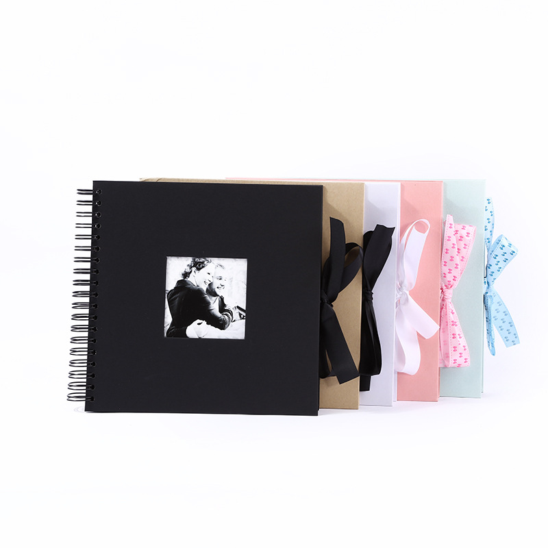 Retro photoalbum with bow