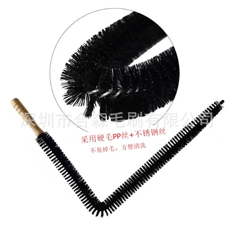 Gran cantidad y precio excelente cepillo de acero inoxidable lavadora secador cepillo de limpieza del radiador cepillo de tubería