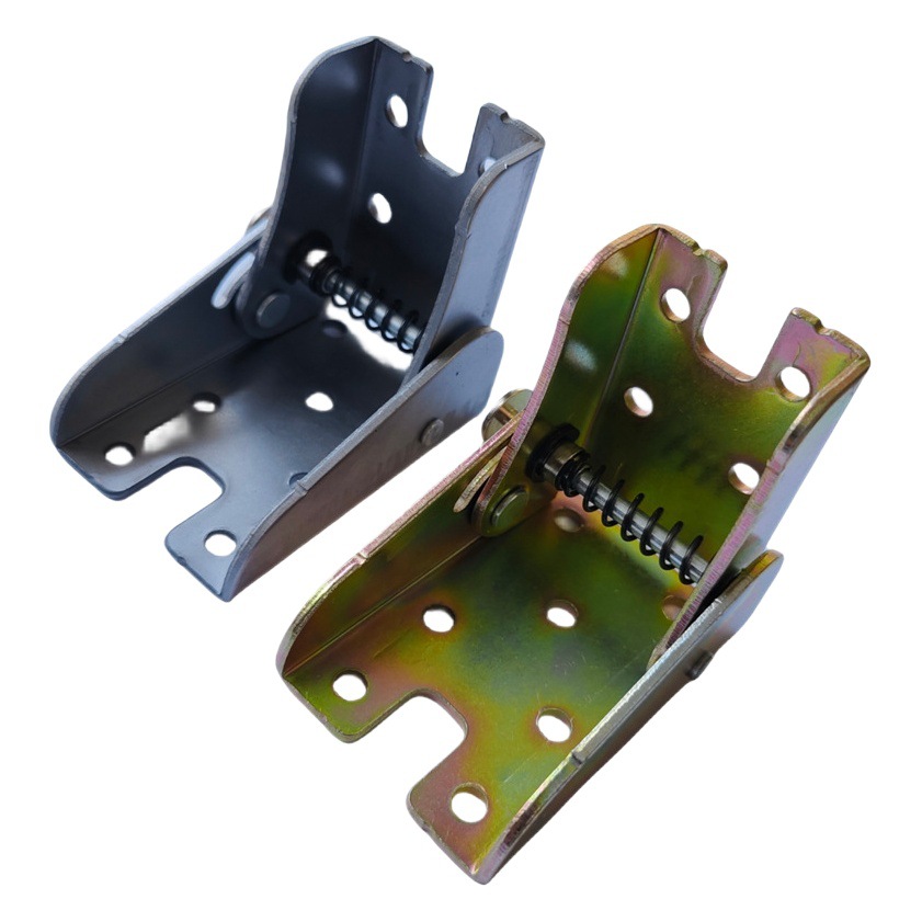90 grados de autobloqueo Kang plegable bisagra mesa y silla de la pierna de plata plegable mesa de café muebles de hierro accesorios de hardware