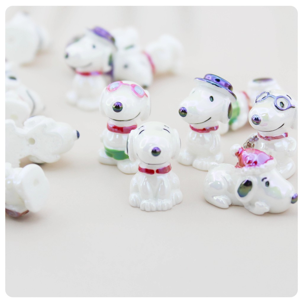 Agujero vertical chapeado UV sombrero de color gafas perros DIY manuales cuentas bolígrafo cuentas sueltas accesorios accesorios llaveros