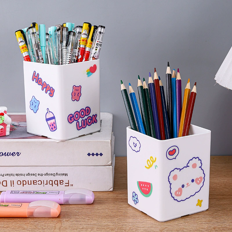Японские ручки для ручек для студентов настольные офисные канцелярские принадлежности для хранения пластиковых кисточек для макияжа в японском стиле