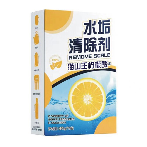 Manufacturer's citric acid descaler 25g packed with scale tea scale household cleaning and descaling agent supports one-piece drop shipping