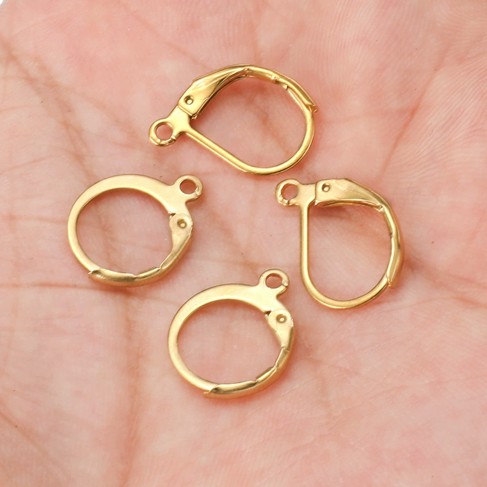 Серьги из нержавеющей стали, ювелирное изделие ручной работы, проба 750 золото, Франция, оптом