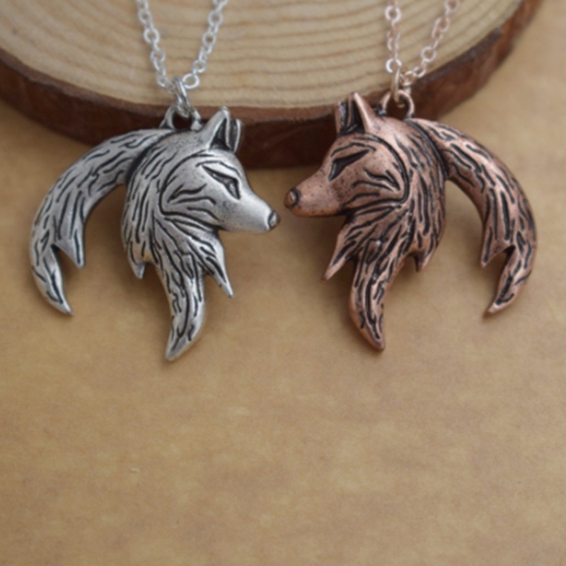 Wind Hip Hop Punk Wolf Kopf Anhänger Halskette_voghion.com