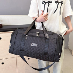 Stylish and Simple Large Capacity Travel Bag with Shoe Compartment, Outdoor Hand-Trip Travel Bag for Dry and Wet Separation, Sports and Fitness Bag, Can Fit Over Rolling Suitcase