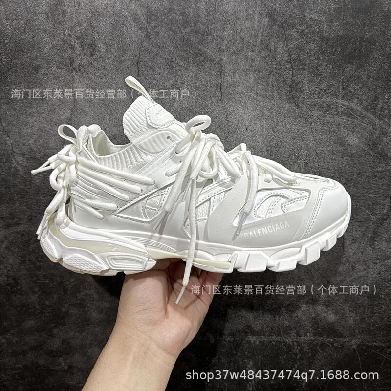 Putian Pure Original Paris Track 3.0 Thick-Soled Dad Shoes Third Generation Sock-Style Retro Trendy Unisex Sneakers Putian Pure Original Paris Track 3.0 Thick-Soled Dad Shoes Third Generation Sock-Style Retro Trendy Unisex Sneakers