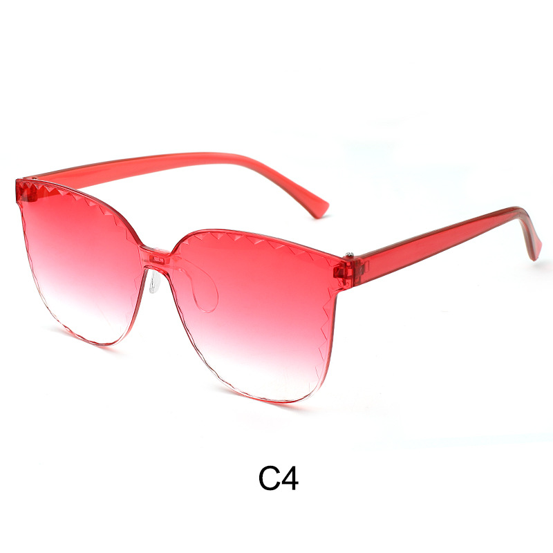 Nueva personalidad de color caramelo sin marco gafas de sol de estrellas fiesta extraña gafas de sol de pentagrama image 29