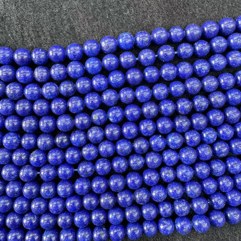 Directly Supplied from the Manufacturer, Optimized Second-Generation Lapis Lazuli Loose Beads, Round Beads, Hot-Selling Popular Items, DIY Jewelry Accessories, Semi-Finished Products