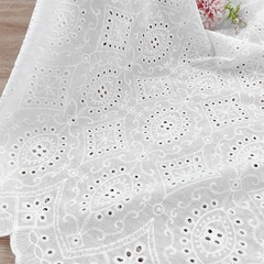 メーカー在庫純綿中空刺繍レース生地インスタイル春夏シャツドレスホームテキスタイル生地