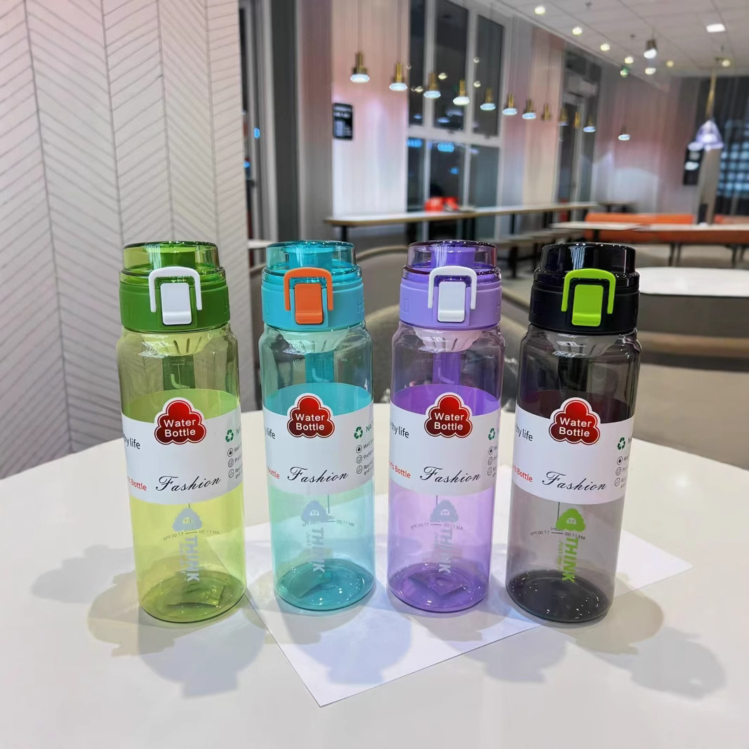 Yitong recto tazas de agua de verano tazas de agua de plástico para hombres y mujeres simple estudiantes portátiles tazas de plástico al por mayor