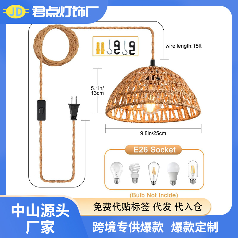 Explosiones transfronterizas dedicadas a Zhongshan lámparas industriales retro estadounidenses de hierro artesanal candelabro de vidrio lámpara de pared lámpara de techo