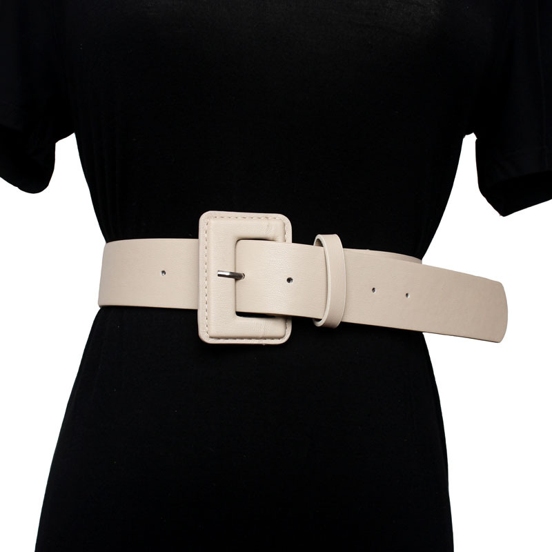 Japanese trend square pin buckle belt wo...