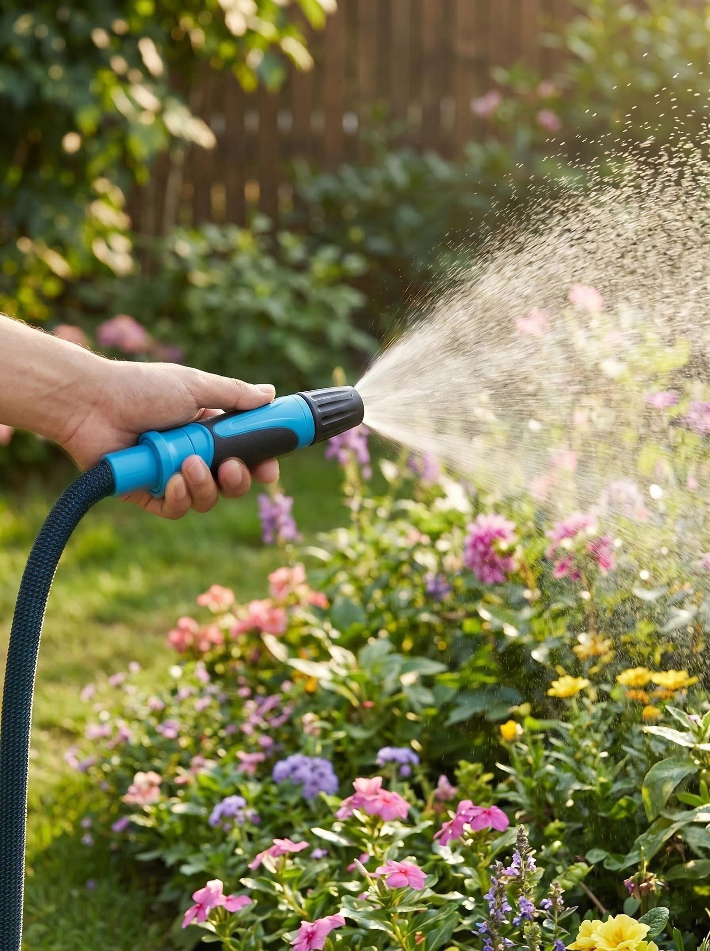 Jingchi Bathroom High-Pressure Car Wash Water Gun Household Cleaning Tool Anti-Tangle Hose Outdoor Cleaning Equipment