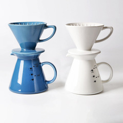 手沖コーヒーポットセットドリップ式コーヒーフィルターカップ陶磁器共有ポット家庭用v60フィルターメーカー注文