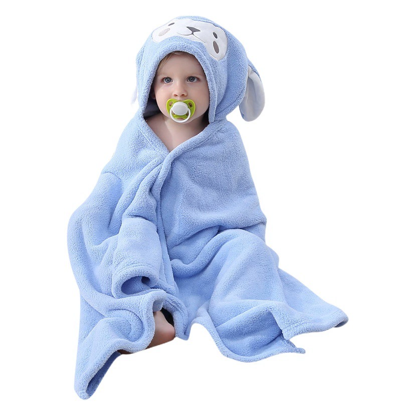 Детское банное полотенце Плащ оптовая быстрая сушка коралловый бархатный халат с капюшоном мультяшный плащ ребенок ребенок с капюшоном банное полотенце