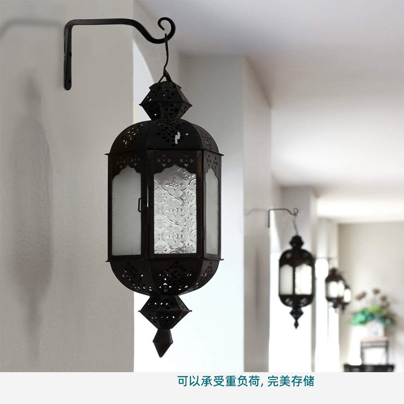 Suministro de 6 pulgadas de metal gancho de pared gancho de la planta al aire libre decoración de alimentación de aves para hacer fotos