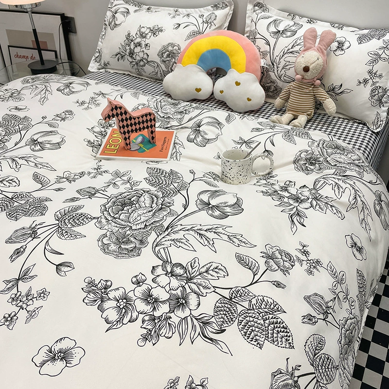 Aloe Vera 4-Piece Bedding Set, Multi-Size (1.2–2.2 m), Floral & Patterned Designs