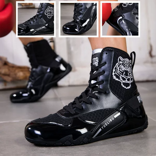 High-top boxing shoes, low-top sparring shoes, combat training shoes, indoor squat wrestling shoes, wrestling boots, combat shoes, competition boots