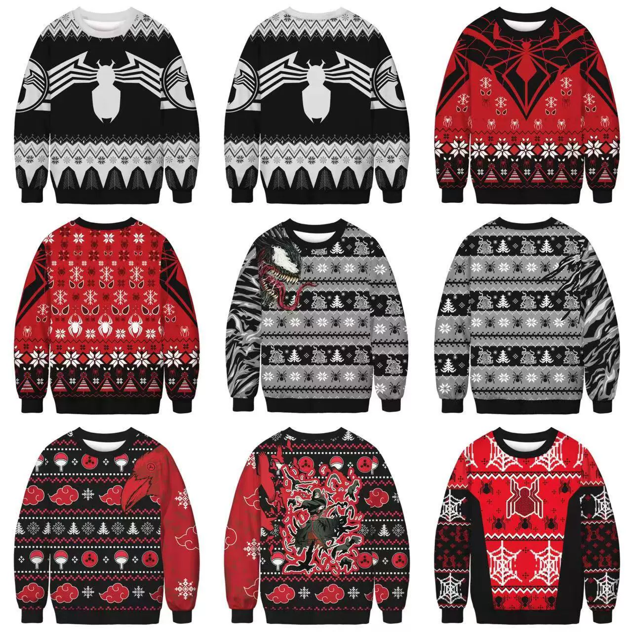 Новый рождественский цифровой принт для пар мужчин и женщин весной и осенью