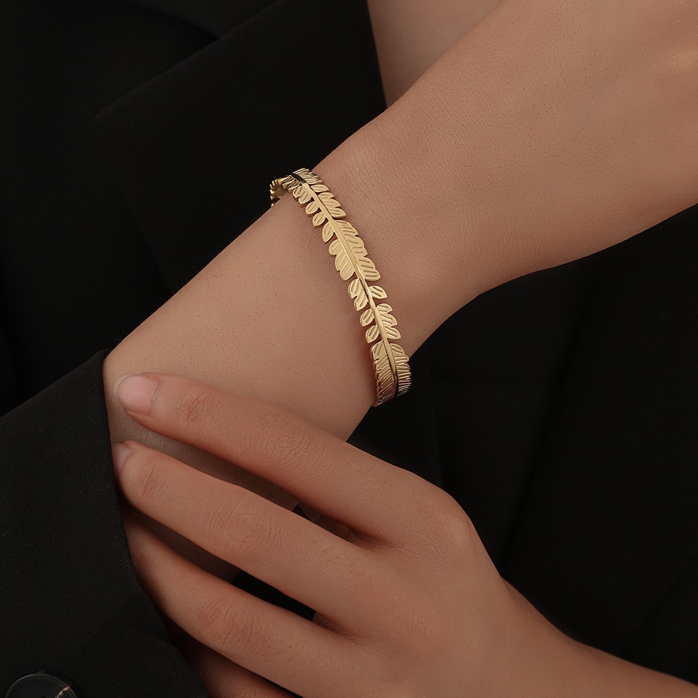 Style Simple Géométrique Œil Acier Inoxydable Placage Bracelet 1 Pièce display picture 58