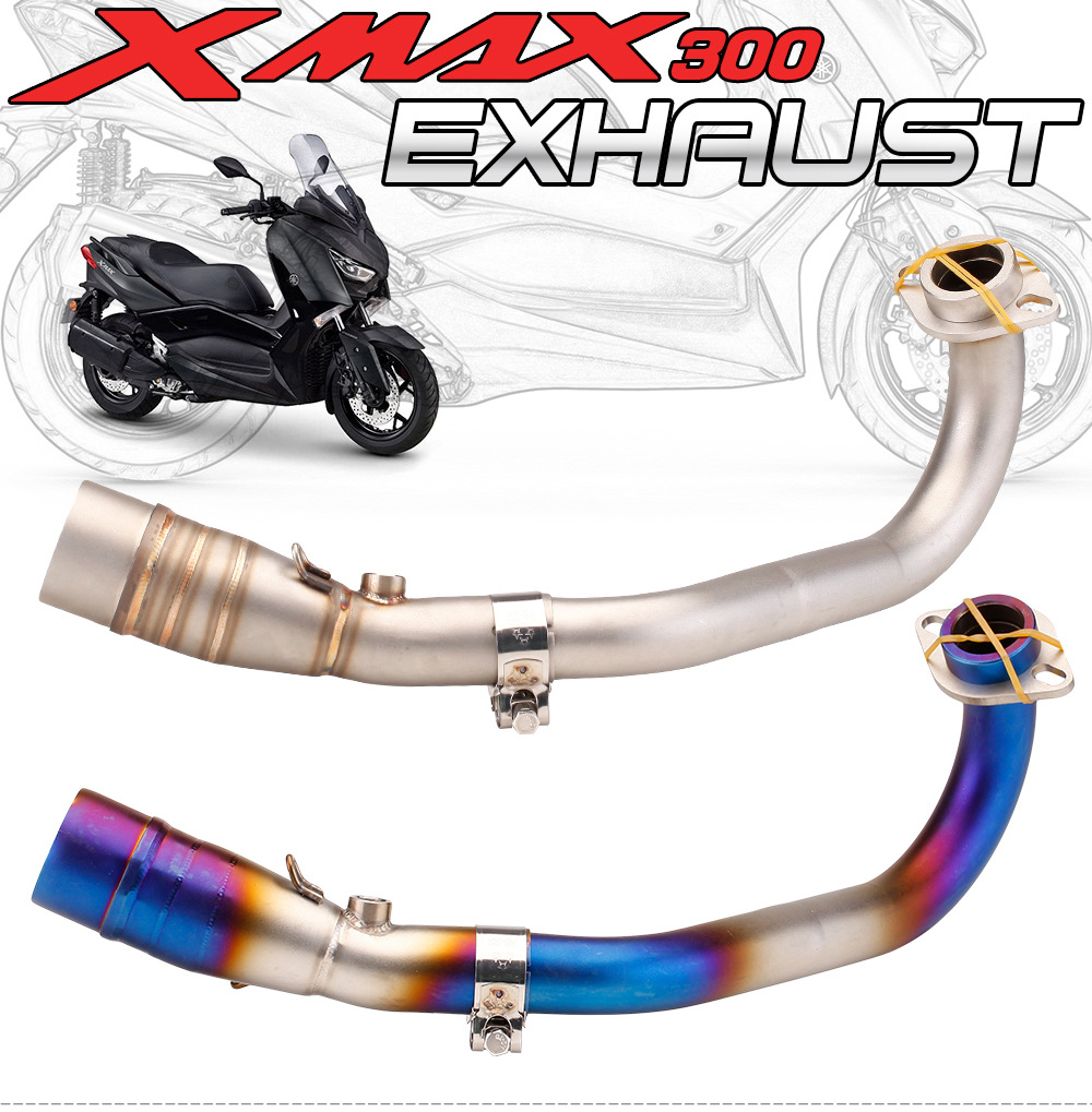 Suitable for Yamaha Scooter Yamaha Xmax300 Modified Stainless Steel Front Exhaust Pipe 2017-2020 Models