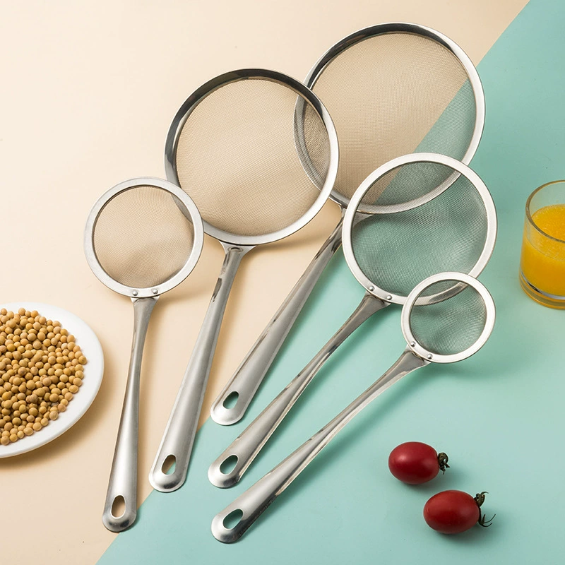 Дуршлаг из нержавеющей стали фильтр соевое молоко чистый дуршлаг бытовой кухонный дюбель ложка для выпечки сока изгороди сито для муки